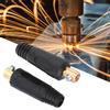 6psc Copper Euro Style Welding Cable Quick Connector 200 400A Welding Wire Connector(10 25)