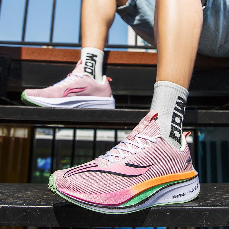 2025 new summer professional carbon board running shoes cushioning flying woven men's shoes breathable men's sports shoes mesh running shoes