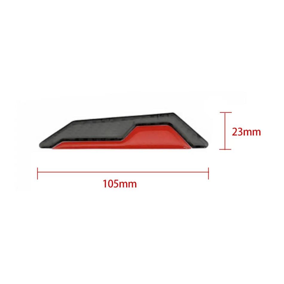 4x Car Side Door Edge Anti-scratch Reflective Strip Carbon Fiber Style Reflective Warning Protector Stickers Decor Warning Strip