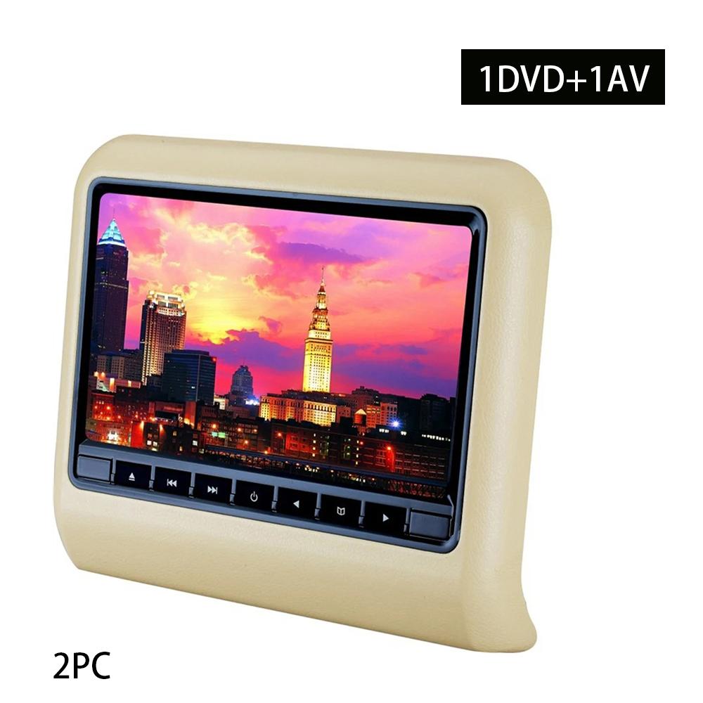9 Inch Car Seat Back Headrest Mp3/mp4 Multimedias Player LCD Display Remote Control Gaming FM Transmitter DVD Player Monitor