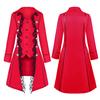 Women's Fashion Medievals Solid Color Long Sleeve Triple-Breasted Coat