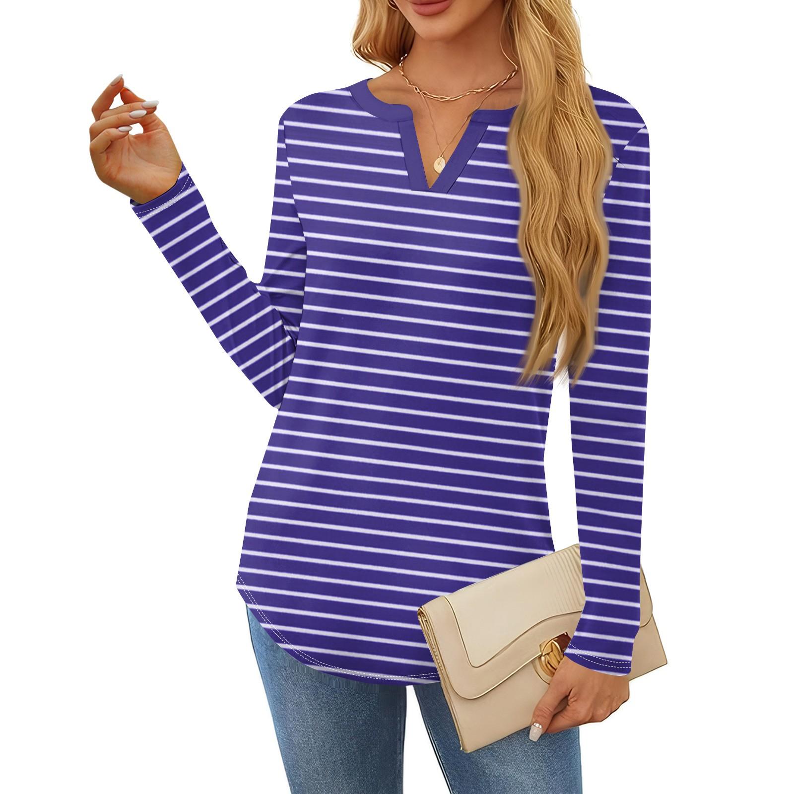 

Женская футболка с принтом, длинный рукав, повседневная, выходного дня, модная, базовая, с V-образным вырезом, обычная, топ L