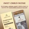 Calmveda Church Frankincense and Myrrh Incense - 80 Sticks, Charcoal Free
