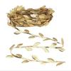 5/20M Gold Leaves Vine Artificial Silk Leaf Wreath Home Handmade Scrapbooking Craft Wedding Decor Fake Flower Rattan Garland