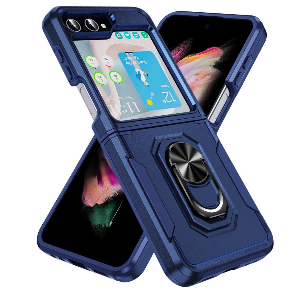 Samsung Z Flip6 Protective Case with Ring Holder - Full Coverage