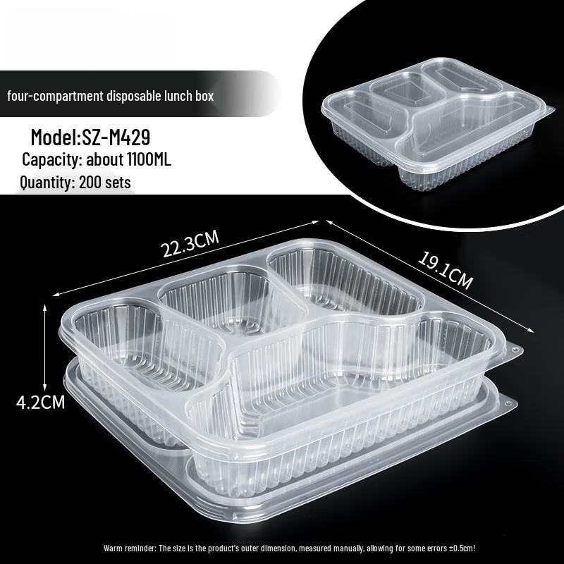 Divided Meal Prep and Takeaway Containers