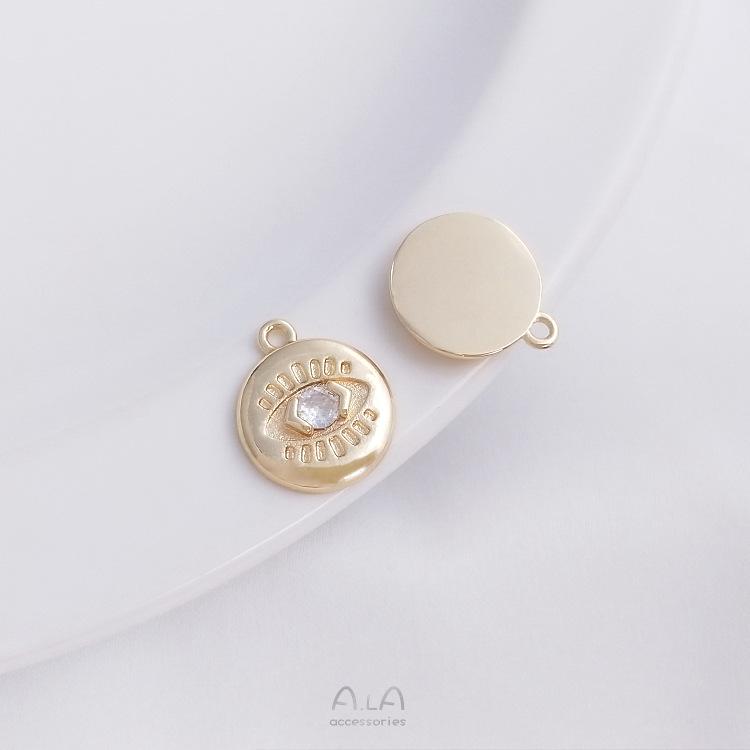 

Кулон из золота 14 карат с цирконом для изготовления украшений своими руками: Круглые, Овальные, Сердцевидные, В форме цветка