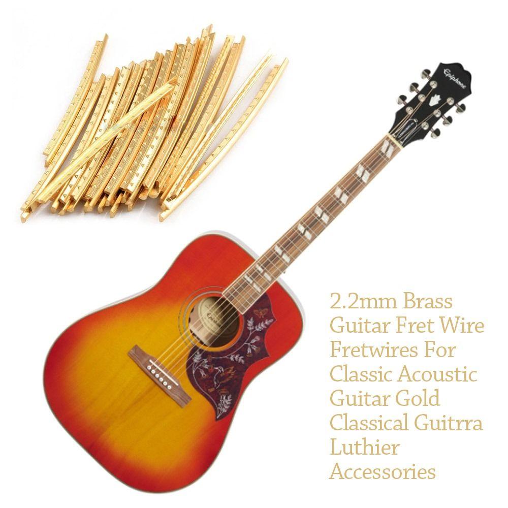 2.0mm Fingerboard Frets 2.2mm Guitar Playing Accessories New Guitar Brass Fret Wire  Classic Guitar