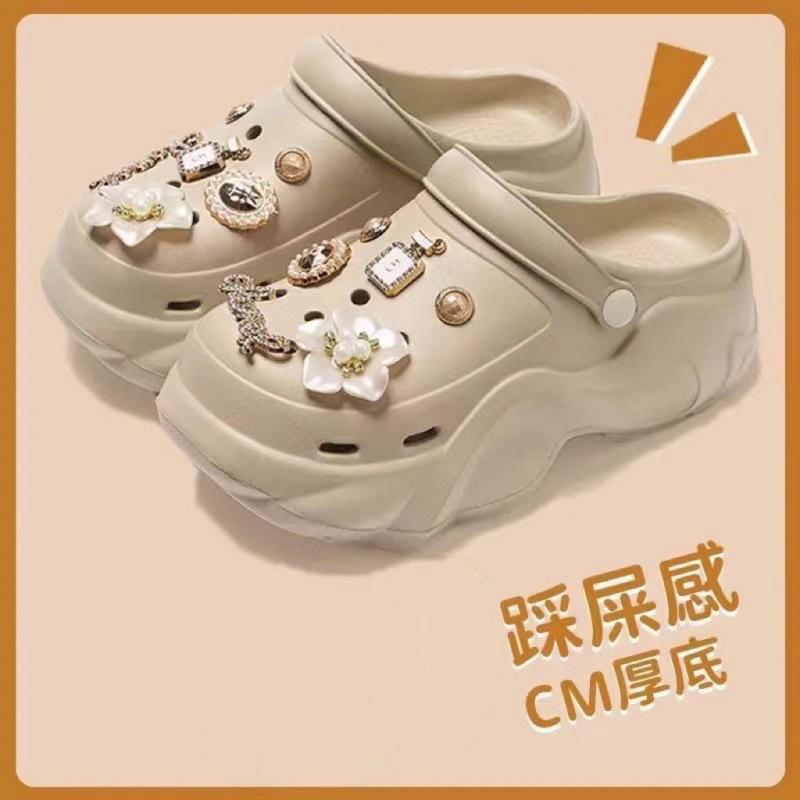 Women's 2025 Summer EVA Platform Clog Slippers - Height-Enhancing, Anti-Slip Beach Sandals