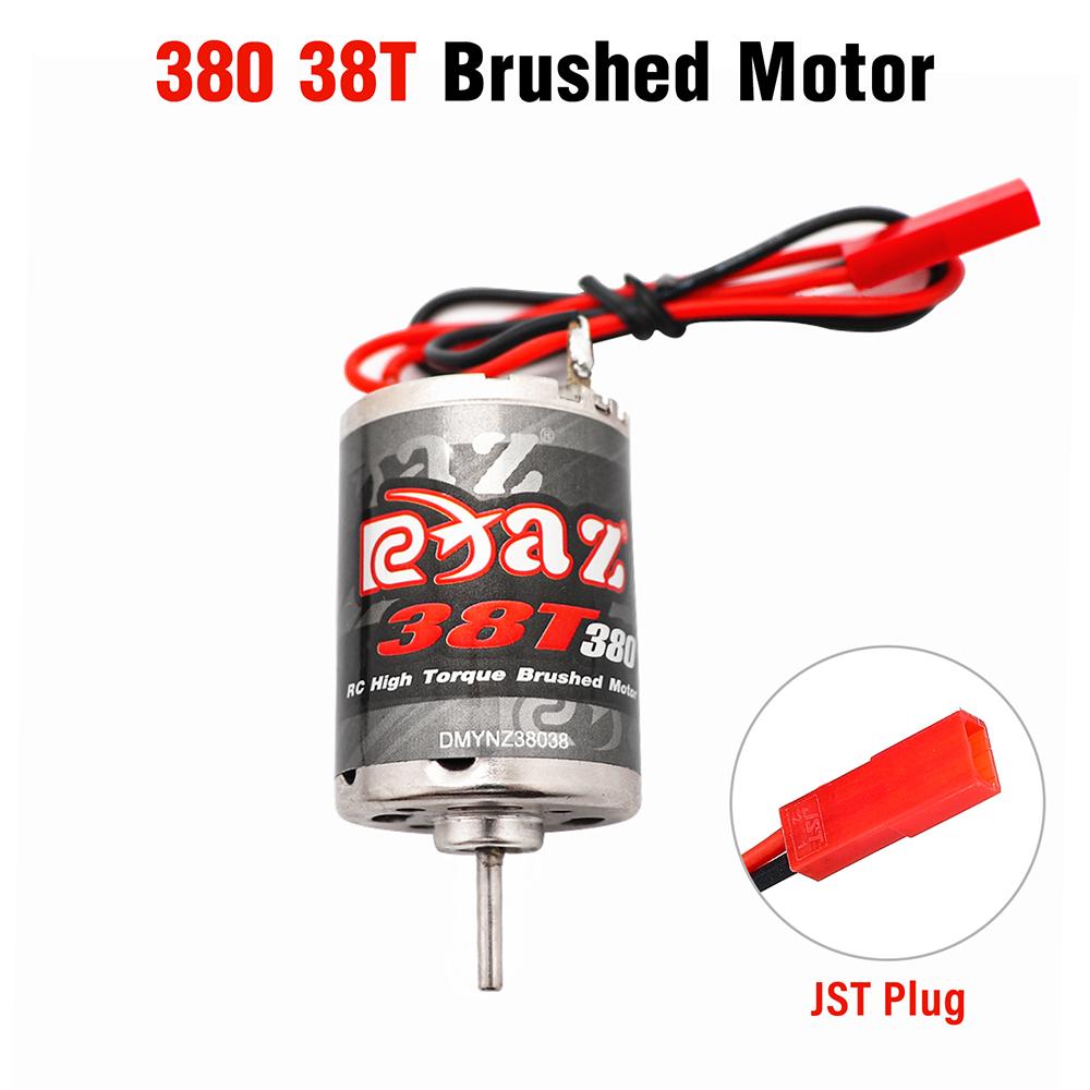 9IMOD RC Brushed Motor 370-31T/380-38T/390-28T Waterproof JST/Point Plug Stainless Steel High Torque For 1/18 1/16 RC Crawler