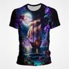 Segelboot Piratenschiff Grafik T-Shirts Herren 3D-Druck Kurzarm Tee Tops Lässig Herren Übergröße Streetwear T-Shirt Ropa Hombre