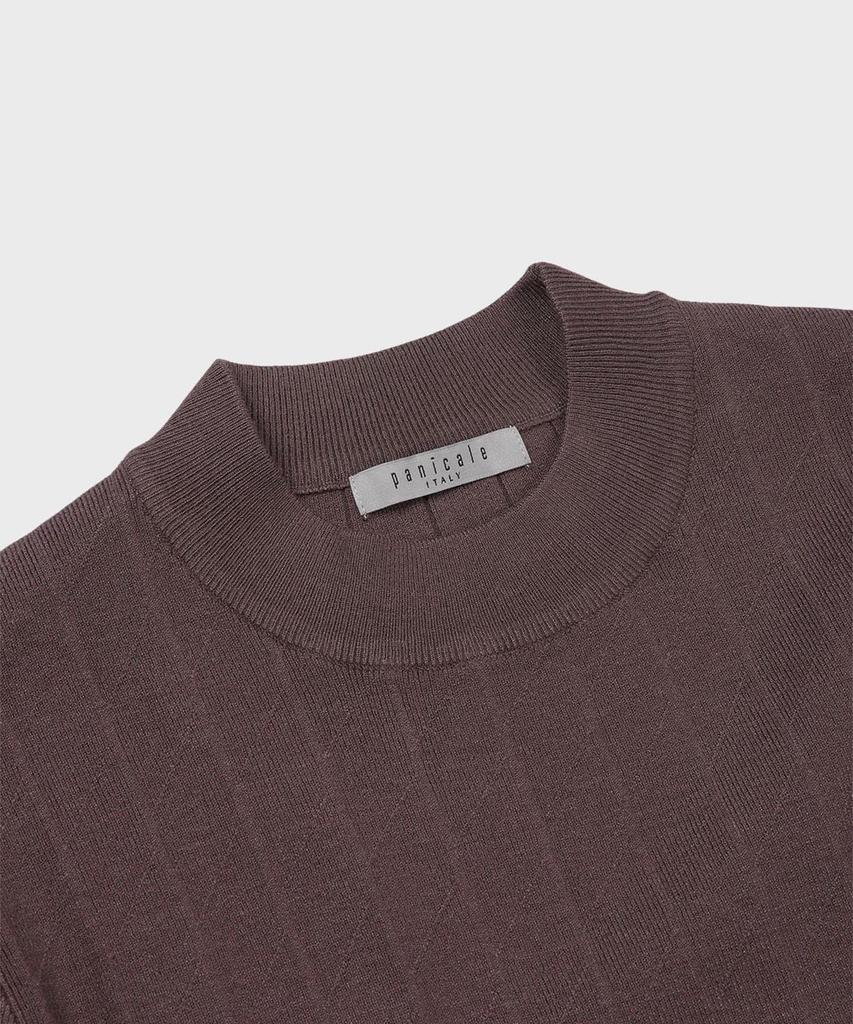 PANICALE Herringbone Ribbed Viscose Blend Sweater [2 Colors]