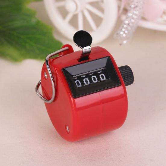 Manual Counter Mechanically Jump Quick Reaction Portable 4 Digit Number Mini Hand Held