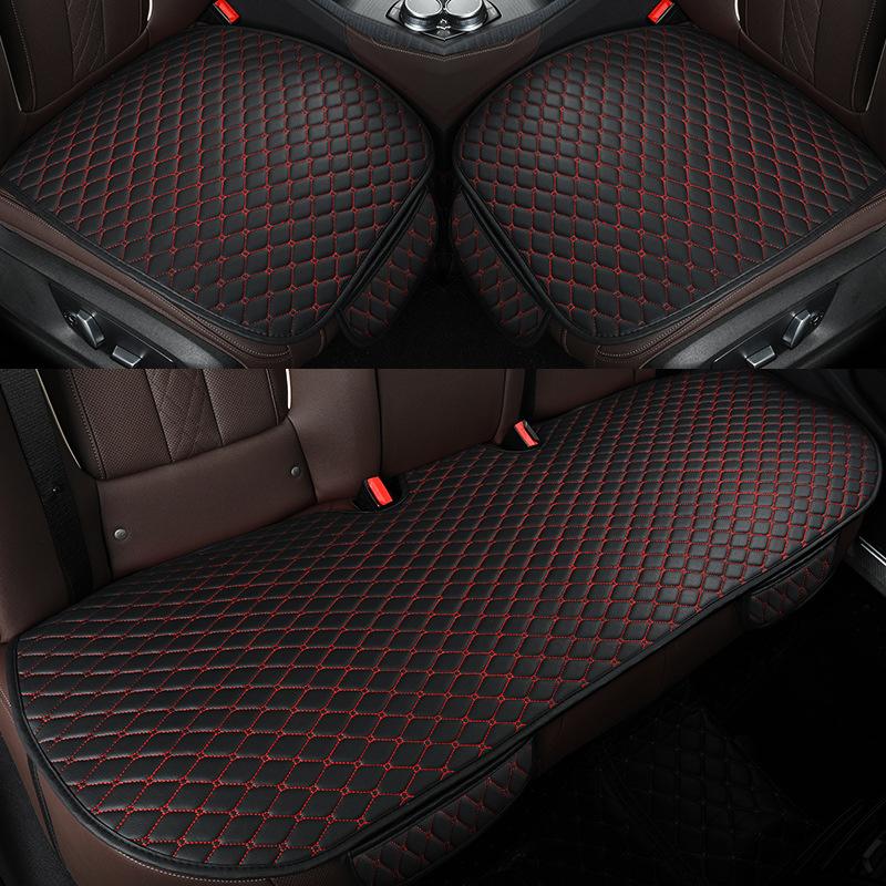 Car Seat Covers Pu Leather Seat Cover Sets Automobiles Universal Auto Interior Cushion Accessories Four Season Protect Set Mats