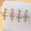 Trendy Women's Cross Ear Danglers – Popular European & American Style Earrings