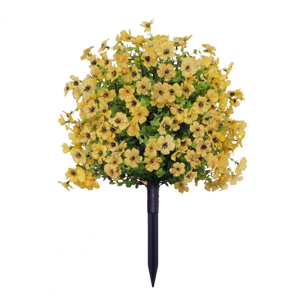 Künstliche Veilchenblumen mit Stab – UV-beständige Kunstblüten für Garten, Terrasse, Hochzeits- und Partydekoration