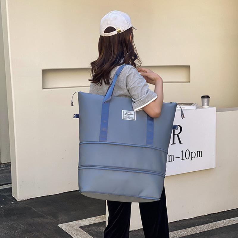Double Layer Expansion Large Capacity Travel Bag Dry-wet Separation Handbag Lightweight Universal Outdoor Fitness Yoga Bag