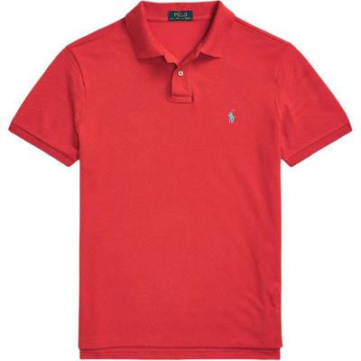 Polo Maglietta Polo da Uomo a Manica Corta, Vestibilità Slim, tinta unita, Rossa 710680784-405