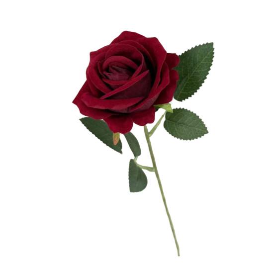 Rose Flower for Flower Arrangement Realistic Long Stem Fake Silk Rose
