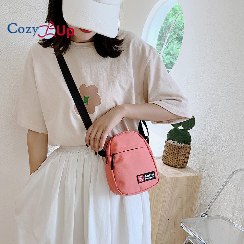 Cozy Up Handytasche, Umhängetasche für Damen, vielseitige kleine Umhängetasche mit Internet-Berühmtheiten für Studenten, Mini-Canvas-Tasche