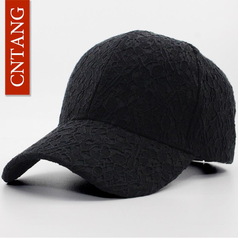 

Cntang Summer Lace Hat Cotton Baseball Cap For Women Breathable Mesh Girls Snapback Hip Hop Fashion Female Caps Adjustable