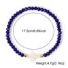 Bohemian Colorful Multi-faceted Crystal Bead Cross Shell Elastic Beaded Bracelets for Women Friend Vacation Stackable Jewelry