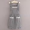New Cotton Kitchen Apron Breathable Korean Style Chef Apron Wear-resistant Cooking Baking Bibs for Women Girl