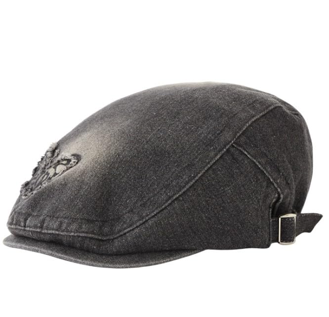 

[X-girl] BUTTERFLY PATCH HUNTING CAP for women, BLACK