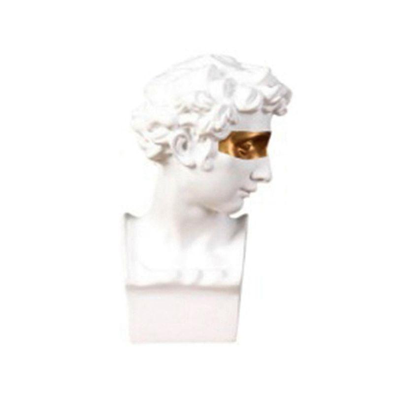 David Statue Artwork Character Resin Sculpture Desk Ornaments Portrait Figures Statue Living Room Decoration