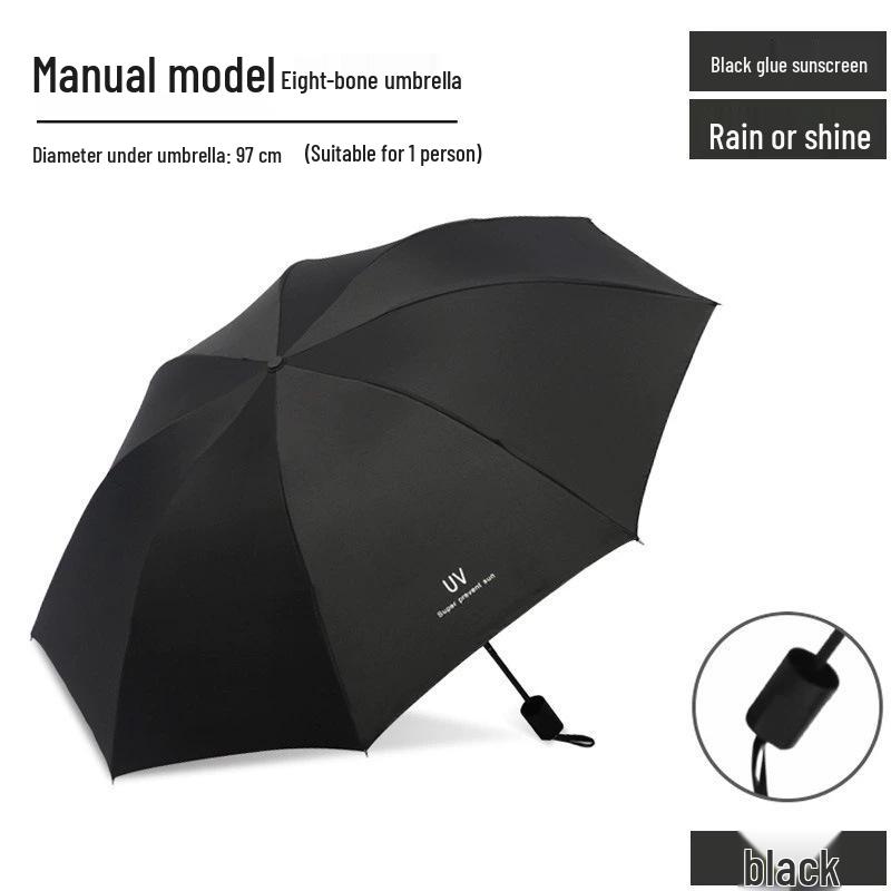 Premium Automatic Anti-UV Folding Umbrella with Dual-Use Sun and Rain Protection and Customizable Logo.