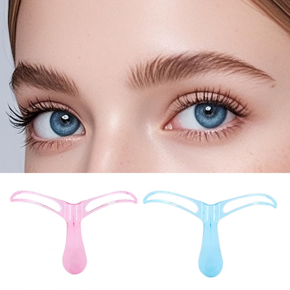 1/2/4/6Pcs Eyebrow Stencil Eyebrow Template with Handle Brow Mapping Guide Auxiliary Card Reusable Fast Brow Shaping Tools