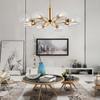 Modern Scandinavian Chandelier for Kitchen Glass Ball Pendant Light Minimalist Creative Gold Ceiling Lamp Dining Chandeliers