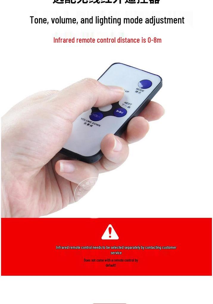 TGSG-190-II Intelligent Flashing Alarm Light with Voice Warning, Rotating Signal, and Sound for 12V/24V Systems