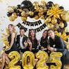 129Pcs New Year Decorations 2025 Balloons Arch New Years Eve Party Supplies Happy New Year Banner  Perfect for New Year Decor