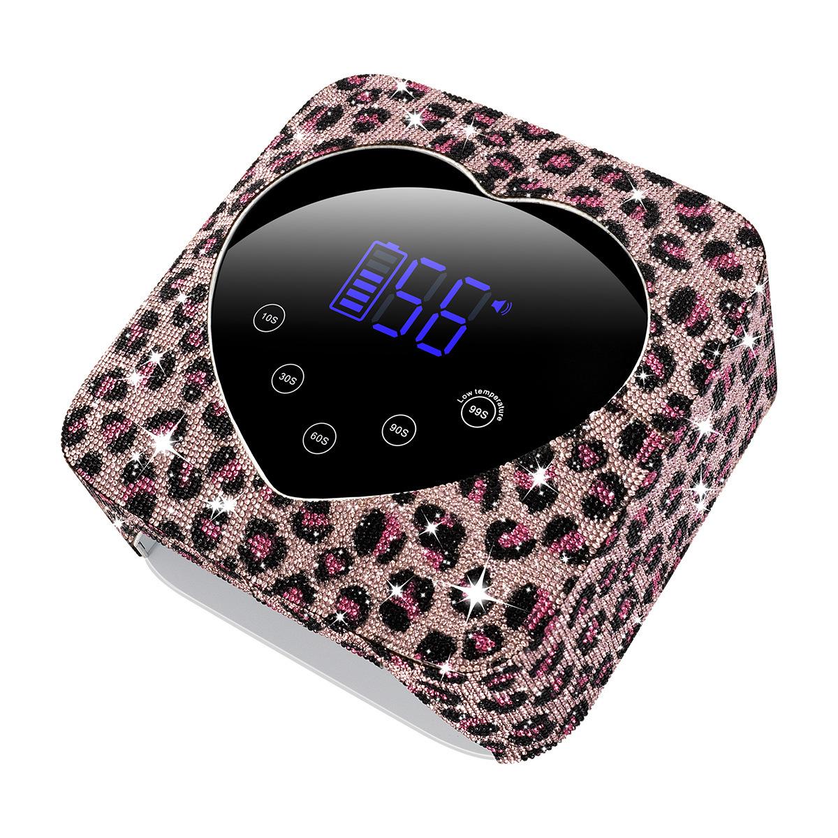 

72W High-Power Wireless Leopard Print Rhinestone Nail Lamp