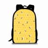 Bienen-Print einlagiger Rucksack für Jungen und Mädchen Beste Geschenke 2D flache Cartoon-Schultasche für Kinder Taschen