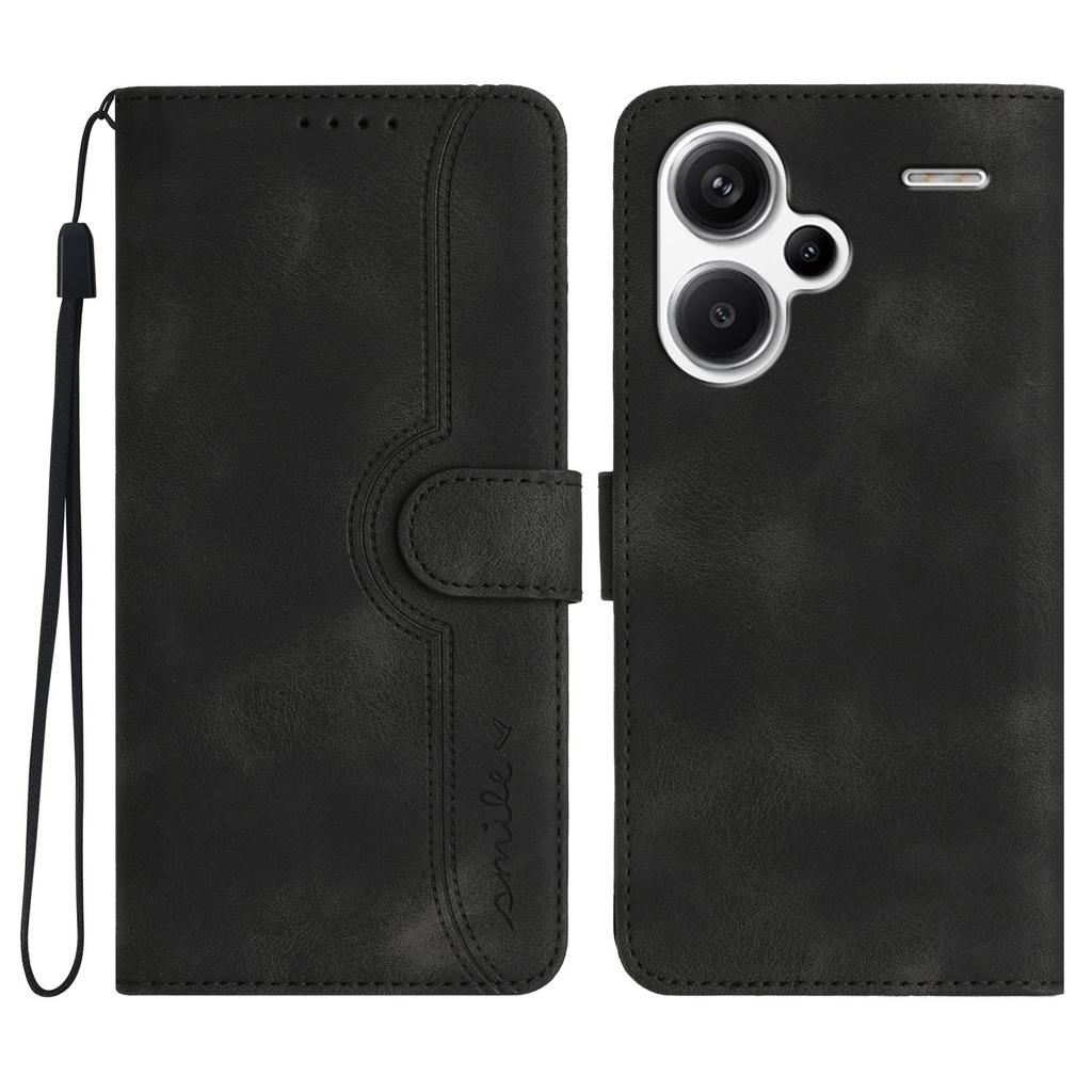 YX003 For Xiaomi Redmi Note 13 Pro+ 5G Leather Case Wallet Stand Shockproof Imprinted Phone Shell