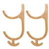 2 Tires Mat Holder 4 Hooks Wall Mounted Mat Storage Rack Accessories Storage for Home Fitness