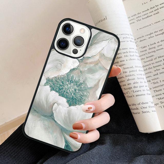 3D Flower Relief Phone Case Cover For iPhone 17 Air 16 15 14 plus 11 12 13 pro max coque Shell Fundas iPhone 13