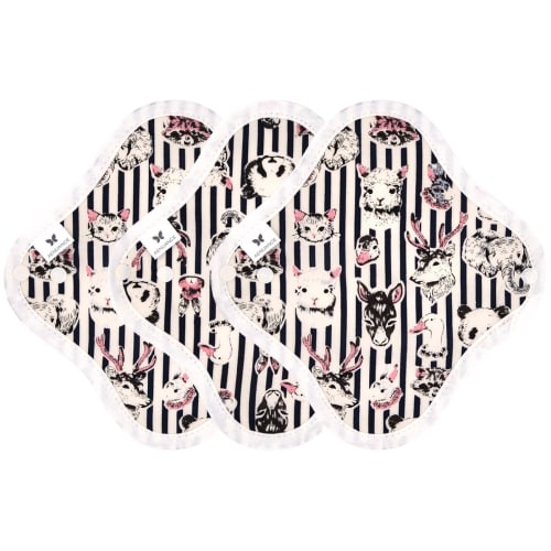 AENUANCE Cloth Pads for Mild Urinary Incontinence, 3-Piece Set, Thin, Absorbent, 2cc Capacity, SS, Non-Waterproof, AESST-3P-V12