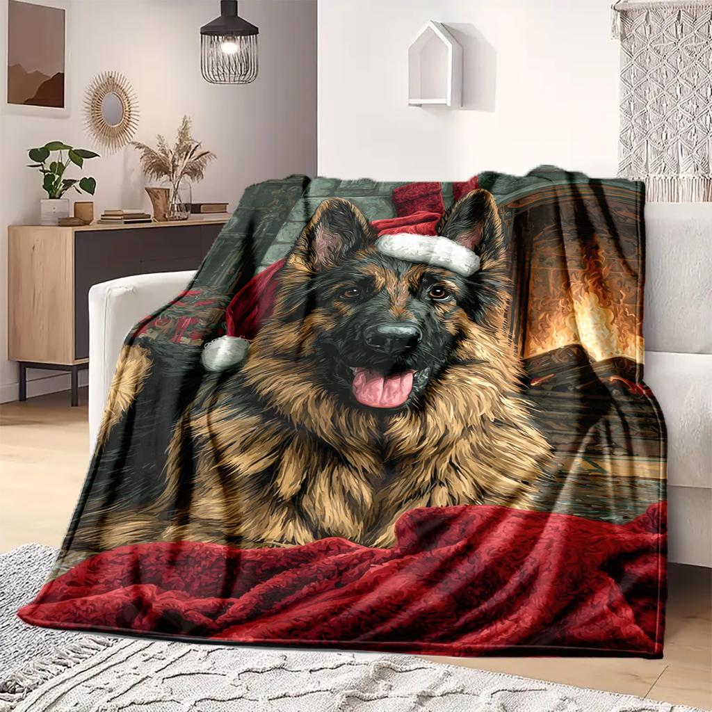 1 Pezzo Coperta in Flanella con Stampa Cartone Animato, Alta Qualità Confortevole per Tutte le Stagioni, Decorazione per la Casa, Calore e Comfort, Perfetta per Regalo di Natale Compleanno
