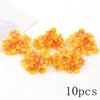 Orange Artificial Flowers Heads Silk Fake Flowers for Home Decor Party Marriage Wedding Decoration DIY Wreath Gifts Accessories