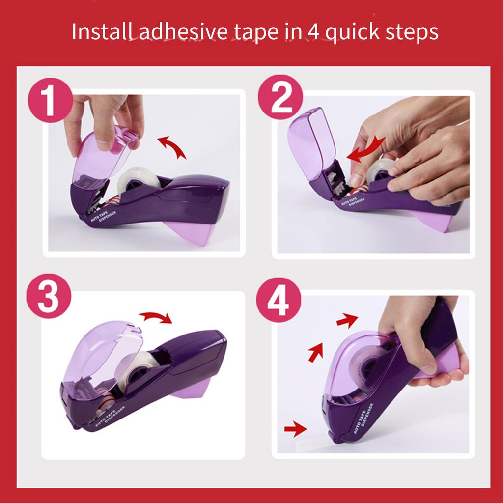 One-Hand Operate Tape Dispenser for Sealing Packages, Scrapbooking Envelopes