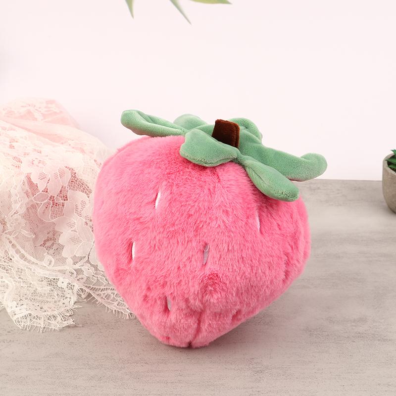 26cm Soft Strawberry Plush Adorable Cartoon Fruit Stuffed Toy Fruits Sofa Cushion Pillow Fun Sleeping Toy Girl Gift