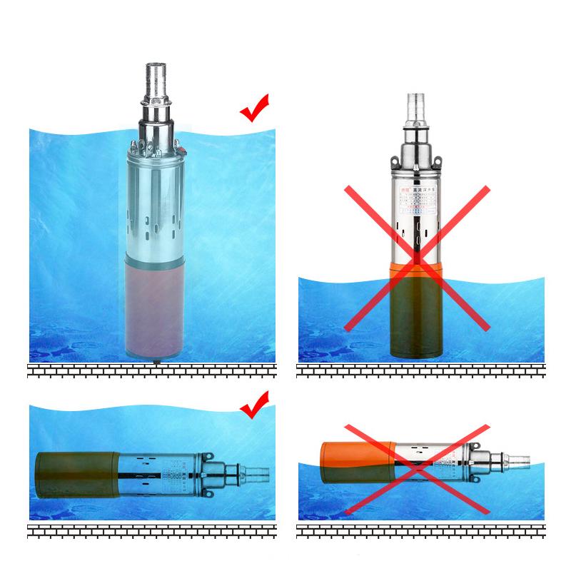 60 m 12 V/24 V Solar Waterpomp 280 W Hoge Lift Diepe Goed Pomp DC Schroef dompelpomp Agrarische Irrigatie Tuin Thuis