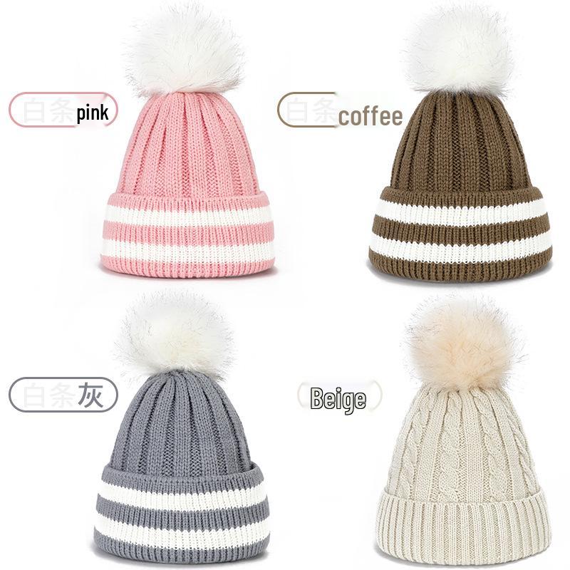 Winter Korean Style Wool Wig Hat: Warm Fleece-Lined, Thickened, Versatile, Knitted Hat