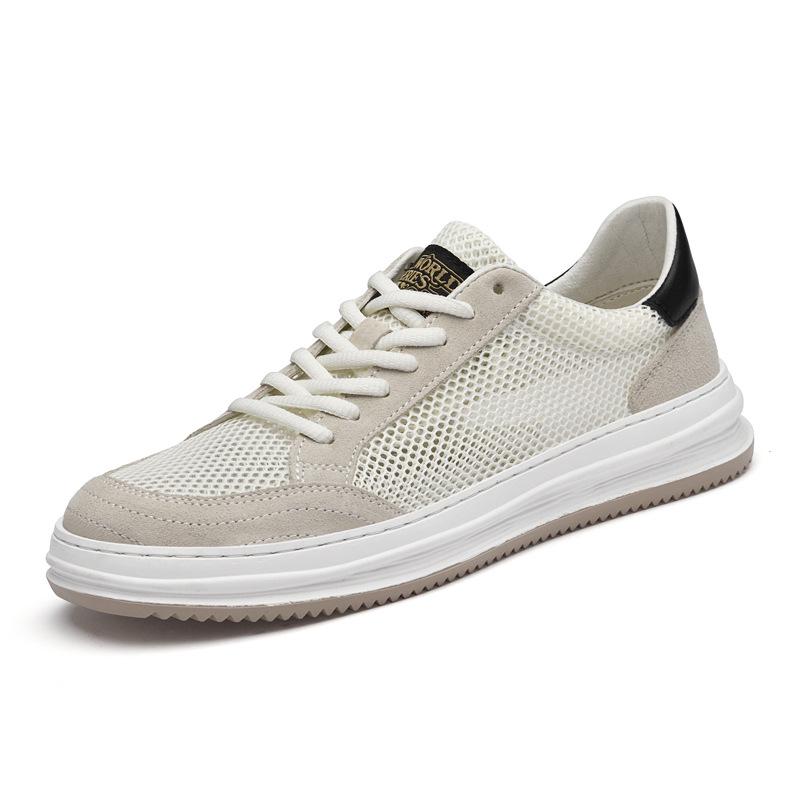 Men s Trendy Summer Mesh Breathable Low-Top Shoes with 6CM Hidden Height Boost US 10.5