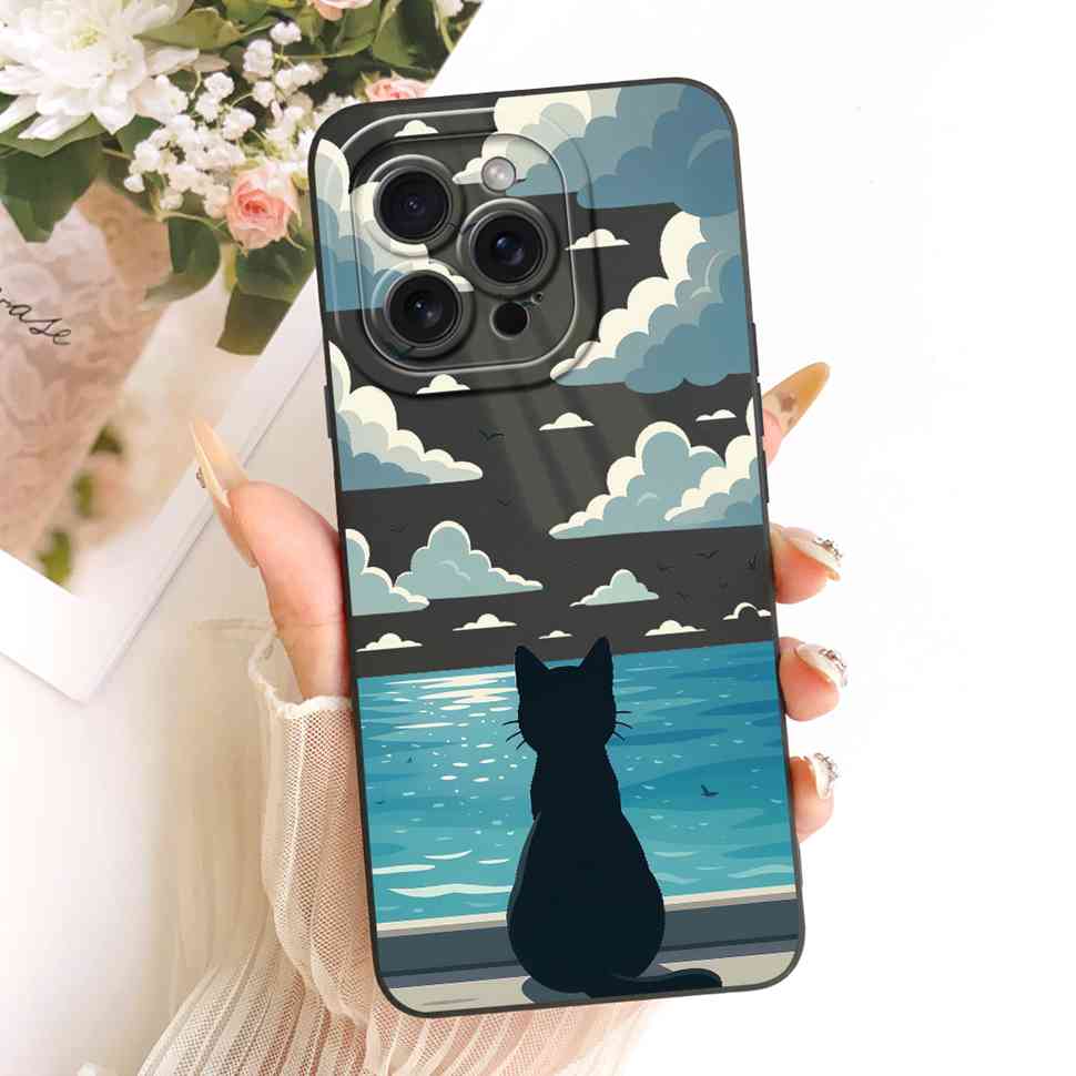 Für iPhone 15 Pro A2848 A3101 Hülle Mode Cartoon Aufdruck Weiche Silikonhülle Für iPhone 15Pro A3102 A3104 Handyhülle Bumper