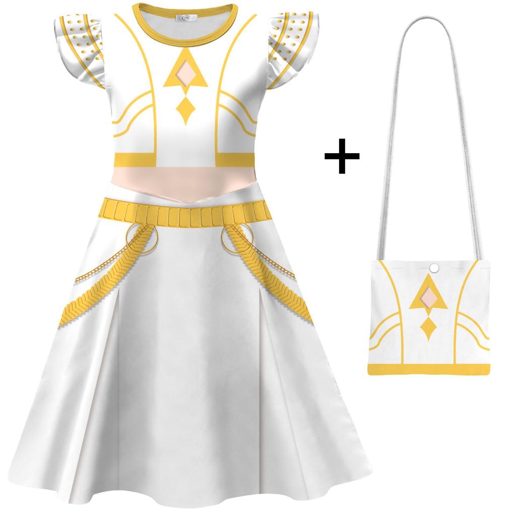 KPop Movies Demon Hunters Same Style Dress for Girls Disguised Children's Halloween Cosplay Masquerade Rumi Mira Zoey Costume