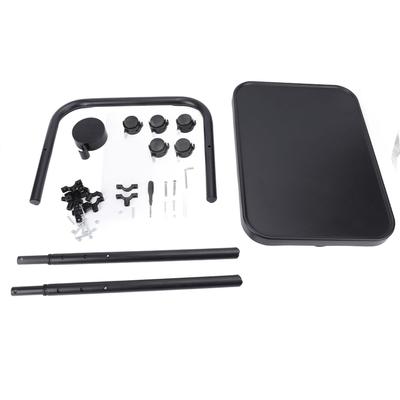 Overbed Table with Wheels 3 Levels Height Magnetic Folding Tilting Mobile Laptop Stand Rolling Bed